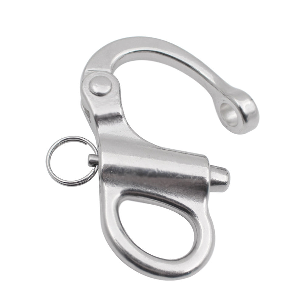 2-PCS-316-Stainless-Steel-Fixed-Spring-Shackle,-Size:35mm