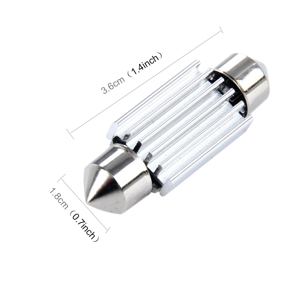 2-PCS-3W-200-LM-6000K-36MM-8-SMD-2835-LEDs-Bicuspid-Port-Decoding-Car-Dome-Lamp-LED-Reading-Light,-DC-12V(White-Light)