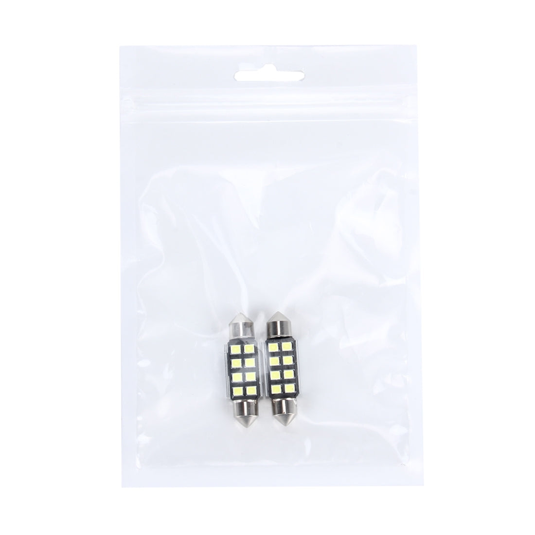 2-PCS-3W-200-LM-6000K-36MM-8-SMD-2835-LEDs-Bicuspid-Port-Decoding-Car-Dome-Lamp-LED-Reading-Light,-DC-12V(White-Light)