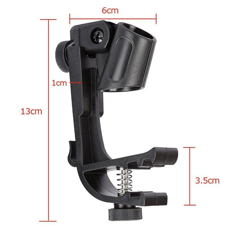 2-PCS-Adjustable-Clip-On-Drum-Rim-Shock-Mount-Microphone-Mic-Clamp-Holder(M00661)