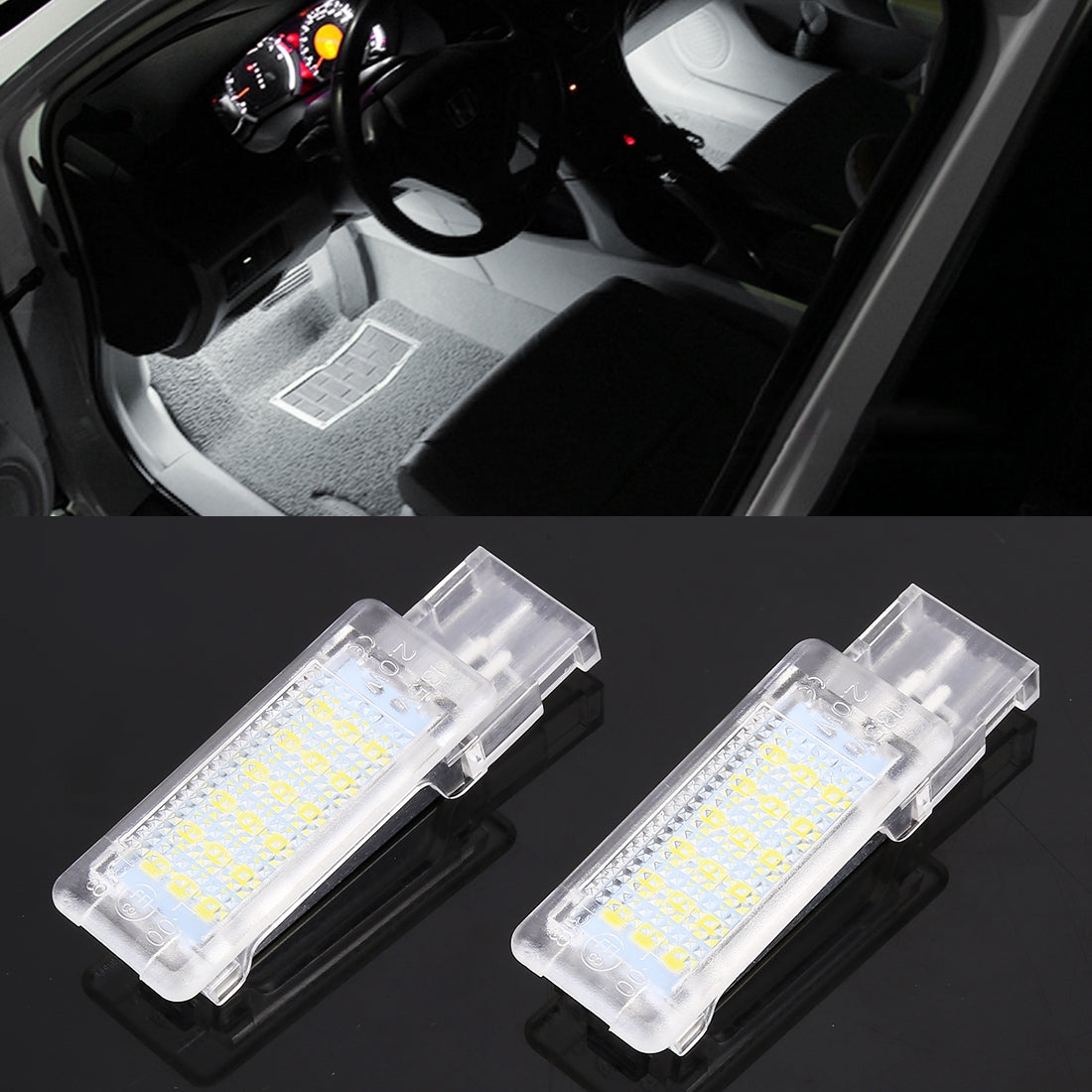 2-PCS-DC12V-/-1.5W-/-6000K-/-100LM-Car-Foot-Nest-Lights-Footwell-Lamp-Seat-Lamp-18LEDs-SMD-3528-Lamps-for-Volkswagen(White-Light)