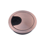 2-PCS-Desk-Computer-Desktop-Zinc-Alloy-Round-Threading-Box-Hole-Cover,-Hole-Diameter:-50mm-(Red-Bronze)