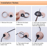 2-PCS-Desk-Computer-Desktop-Zinc-Alloy-Round-Threading-Box-Hole-Cover,-Hole-Diameter:-50mm-(Red-Bronze)