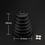 2-PCS-Electric-Hammer-Dust-Cover-Dust-Collection-Bowl-Impact-Drill-Accessories(Black)