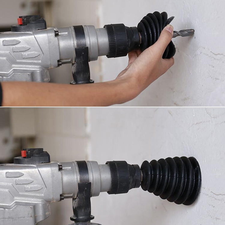 2-PCS-Electric-Hammer-Dust-Cover-Dust-Collection-Bowl-Impact-Drill-Accessories(Black)