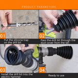 2-PCS-Electric-Hammer-Dust-Cover-Dust-Collection-Bowl-Impact-Drill-Accessories(Black)