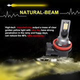 2-PCS-H11-/-H8-DC12V-24V-/-12W-/-3000K-/-800LM-12LEDs-SMD-3030-Car-LED-Fog-Light-(Yellow-Light)