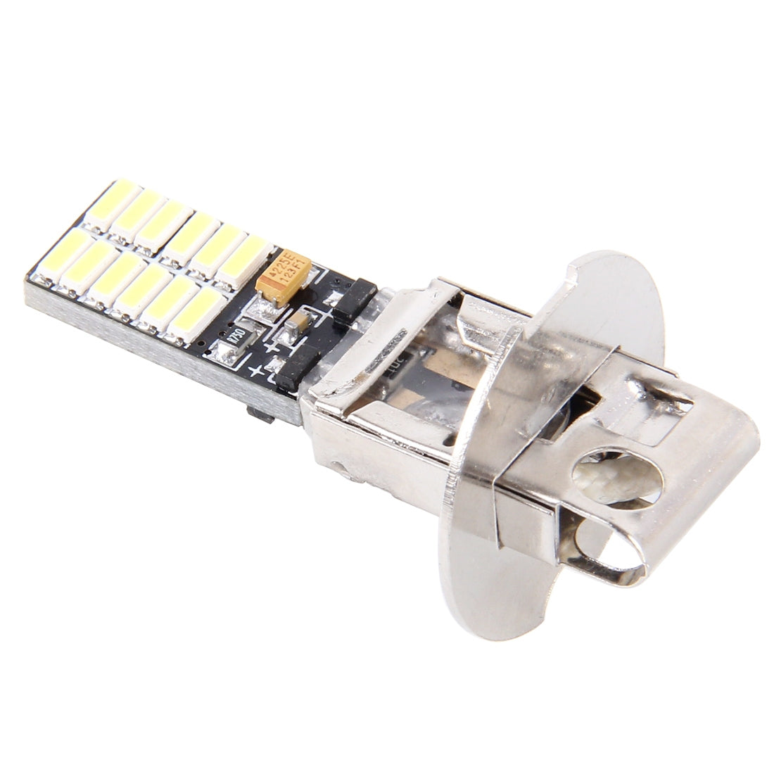 2-PCS-H3-4.8W-720LM-6500K-White-Light-24-LED-SMD-4014-Error-Free-Canbus-Car-Clearance-Lights-Lamp,-DC-12V