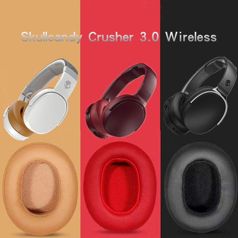 2-PCS-Headphones-Sponge-Cover-For-Skullcandy-Crusher-3.0-Wireless(Black)