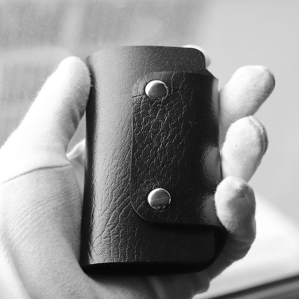 2-PCS-Leather-Car-Key-Cover-Key-Case(Coffee)