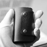 2-PCS-Leather-Car-Key-Cover-Key-Case(Coffee)