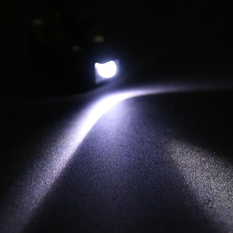 2-PCS-Mini-LED-Flashlight-Adjustable-Eyeglass-Clip-Light-Reading-Ligh(Black)