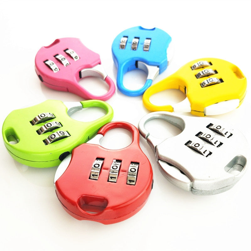 2-PCS-Mini-Password-Small-Padlock-Luggage-Lock-Digital-Password-Lock(Silver)