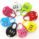 2-PCS-Mini-Password-Small-Padlock-Luggage-Lock-Digital-Password-Lock(Silver)