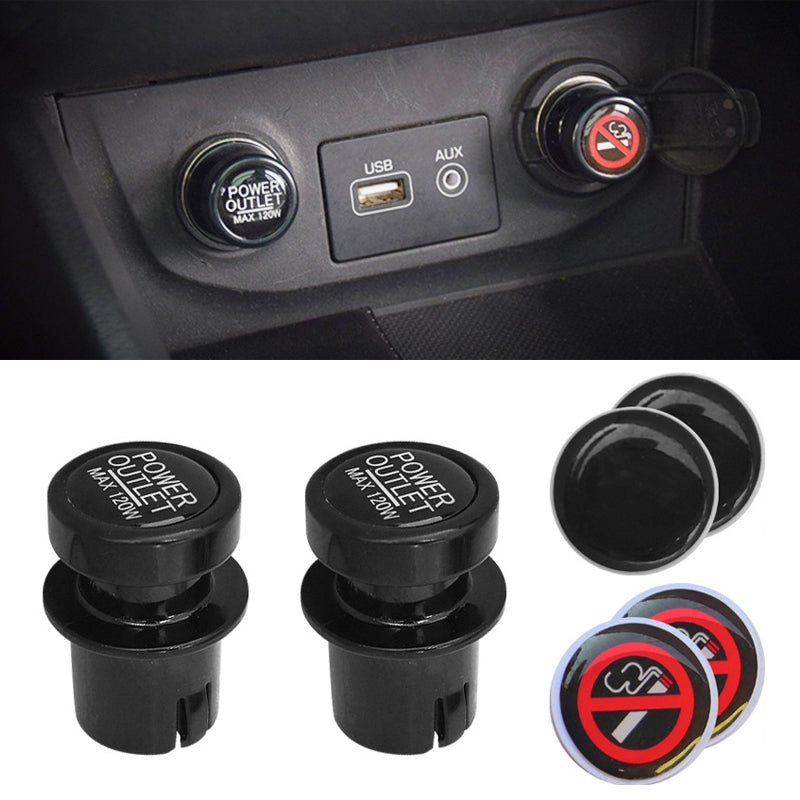 2-PCS-/-Set-Car-Cigarette-Lighter-Dust-Cover-Plug