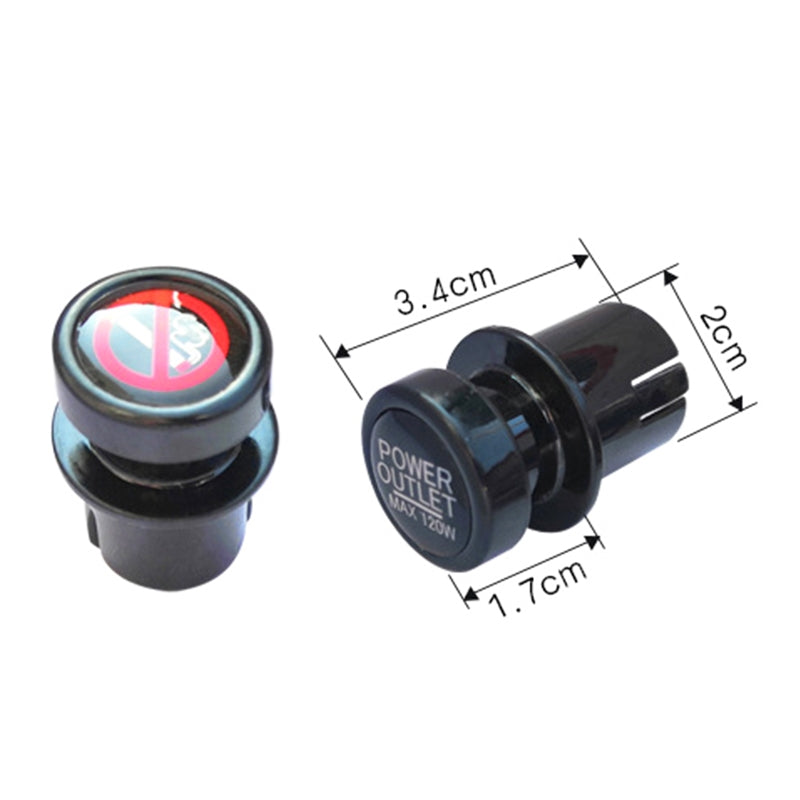 2-PCS-/-Set-Car-Cigarette-Lighter-Dust-Cover-Plug