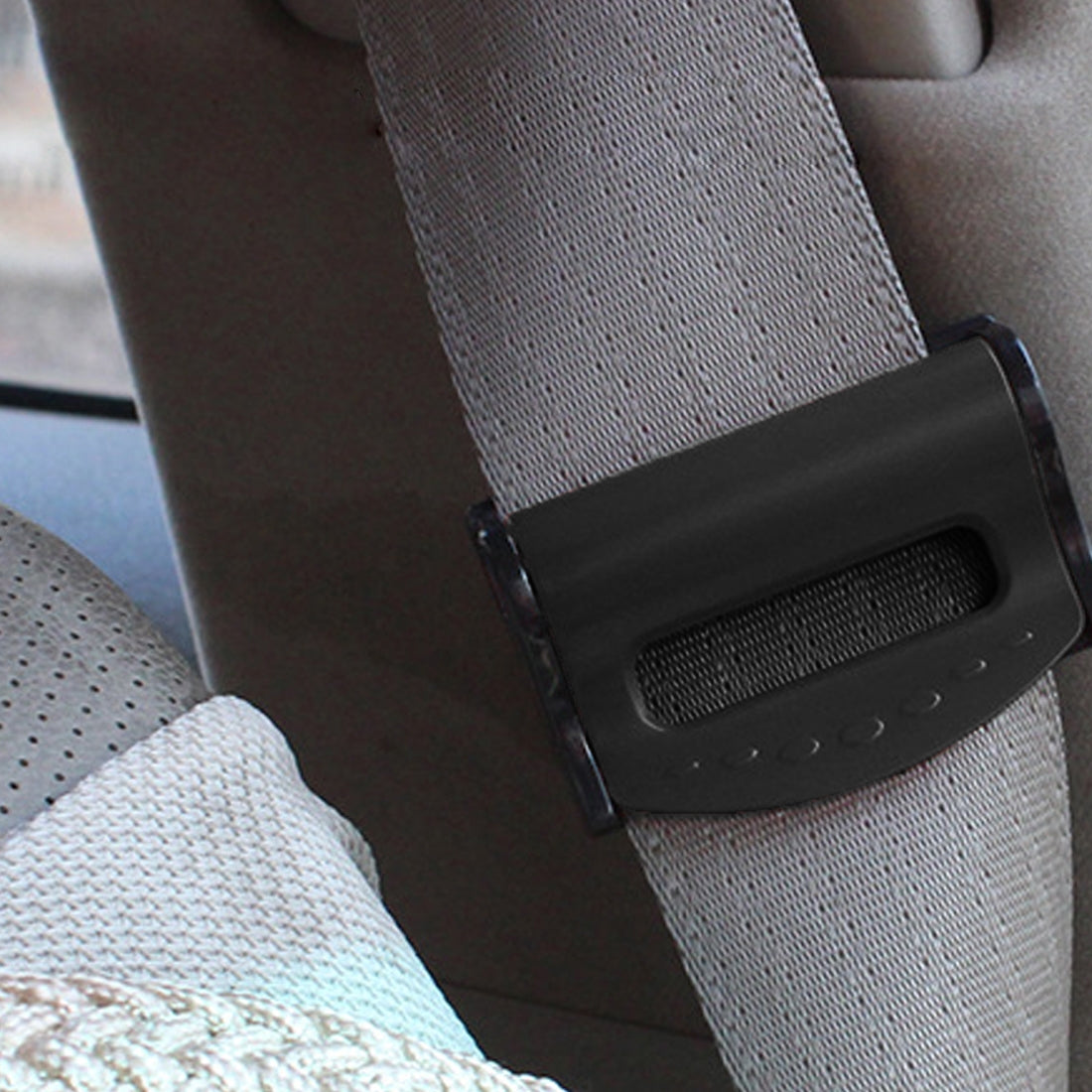 2-PCS-SHUNWEI-Car-Safety-Seat-Belt-Adjuster(Black)