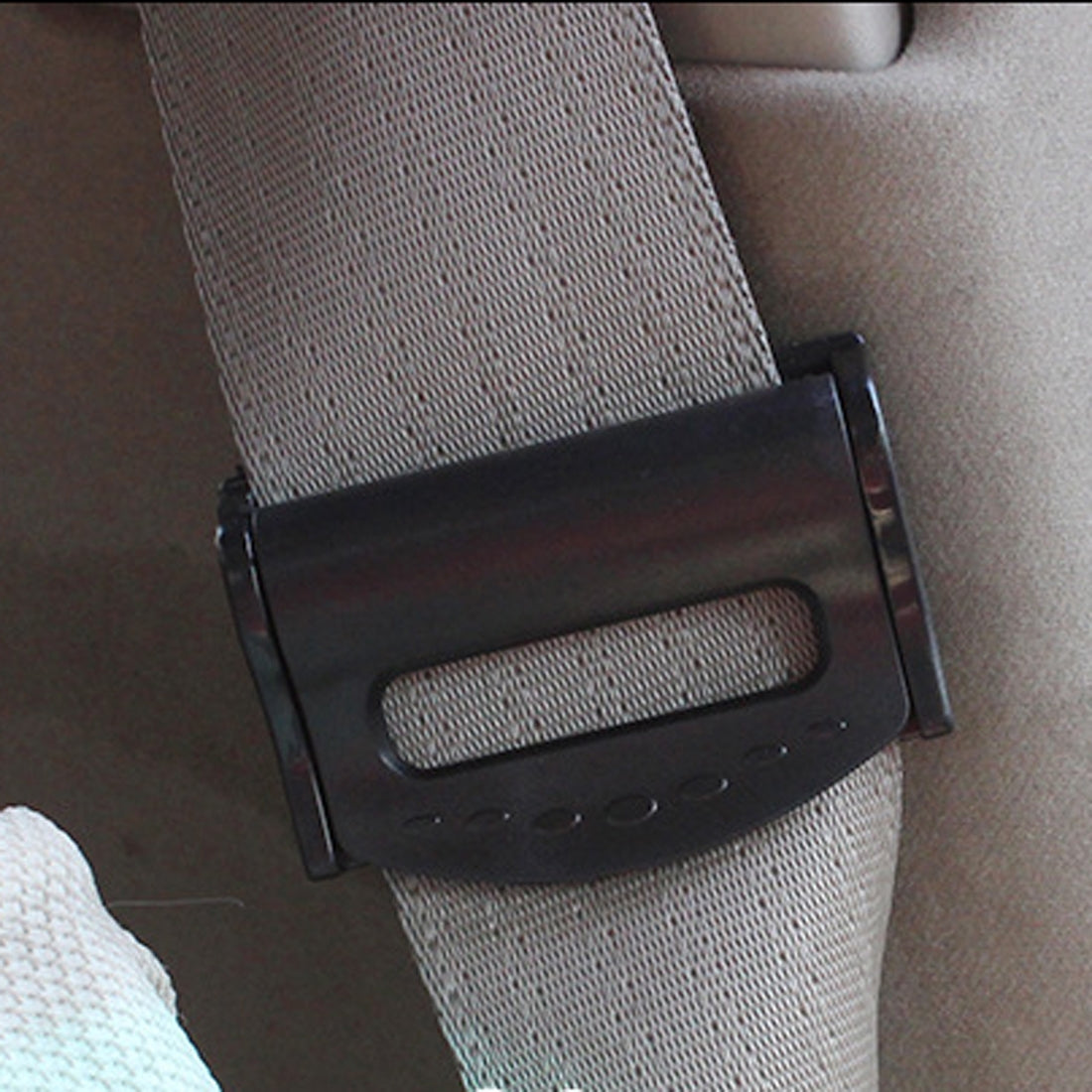 2-PCS-SHUNWEI-Car-Safety-Seat-Belt-Adjuster(Black)
