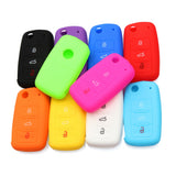 2-PCS-Silicone-Car-Key-Cover-Case-for-Volkswagen-Golf(Pink)