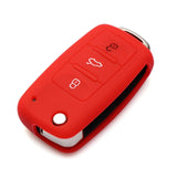 2-PCS-Silicone-Car-Key-Cover-Case-for-Volkswagen-Golf(Red)