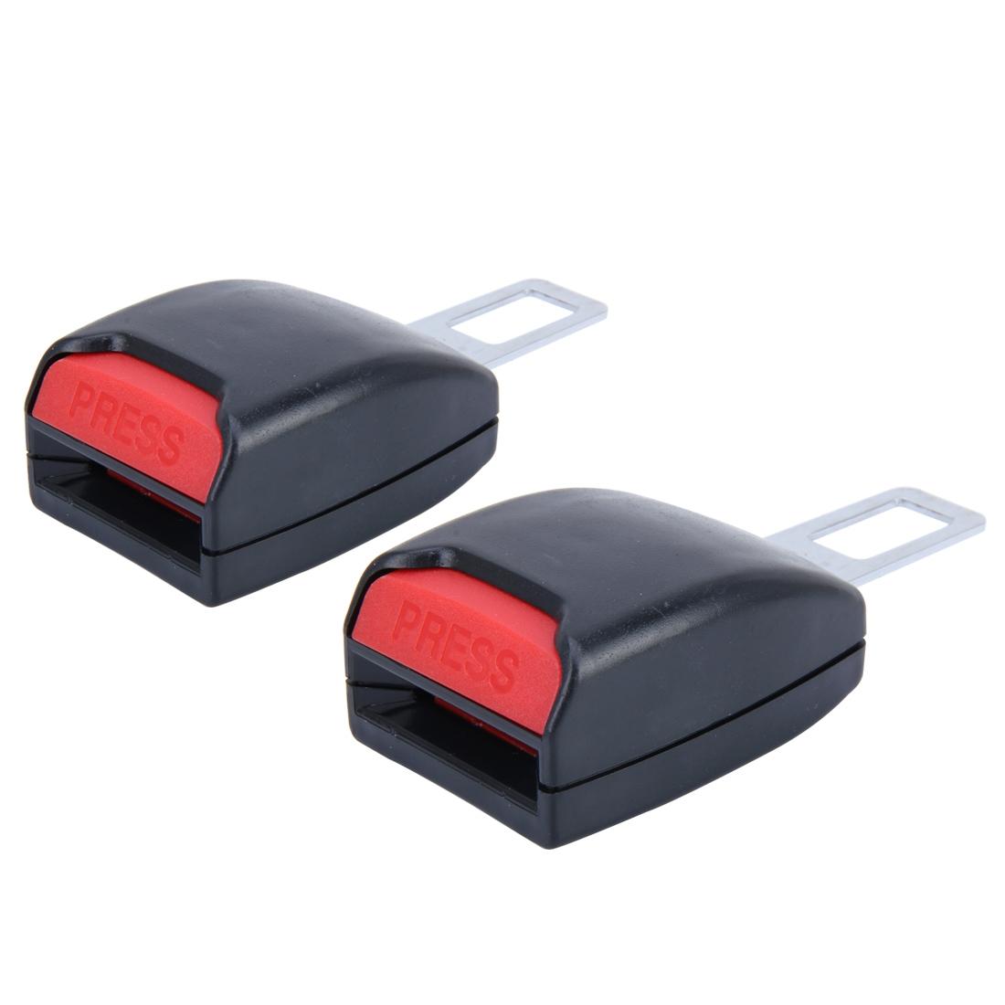 2-PCS-Universal-Car-Seat-Belt-Extension-Buckle(Black)