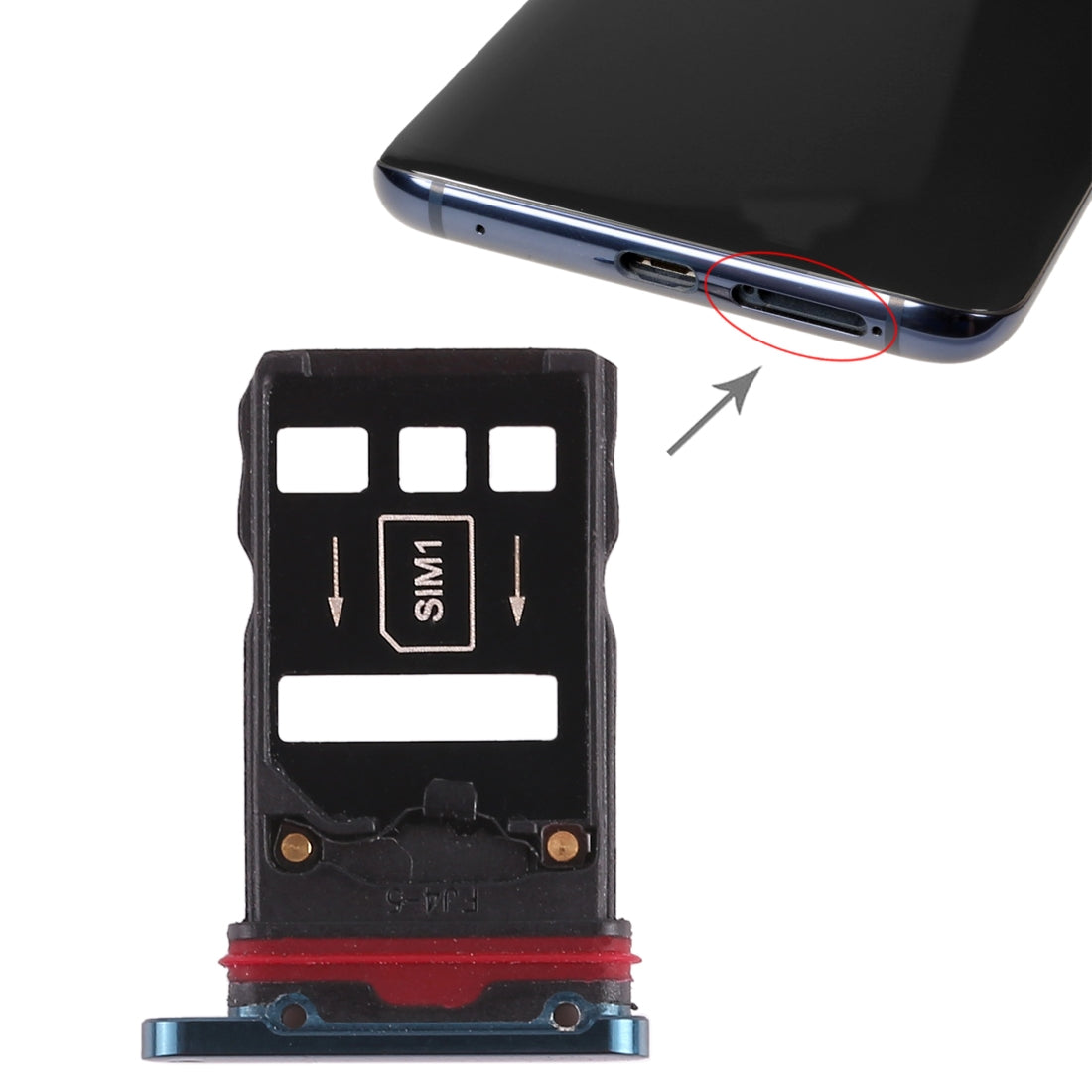 2-x-SIM-Card-Tray-for-Huawei-Mate-20-Pro-(Green)