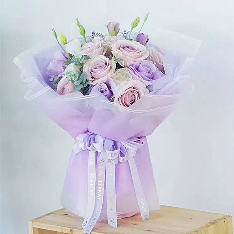 20-Sheets-/-Pack-Gradient-Matte-Paper-Waterproof-Translucent-Flower-Wrapping-Paper-OPP-Material-Gift-Wrapping-Paper(Cherry-Blossom-Powder)