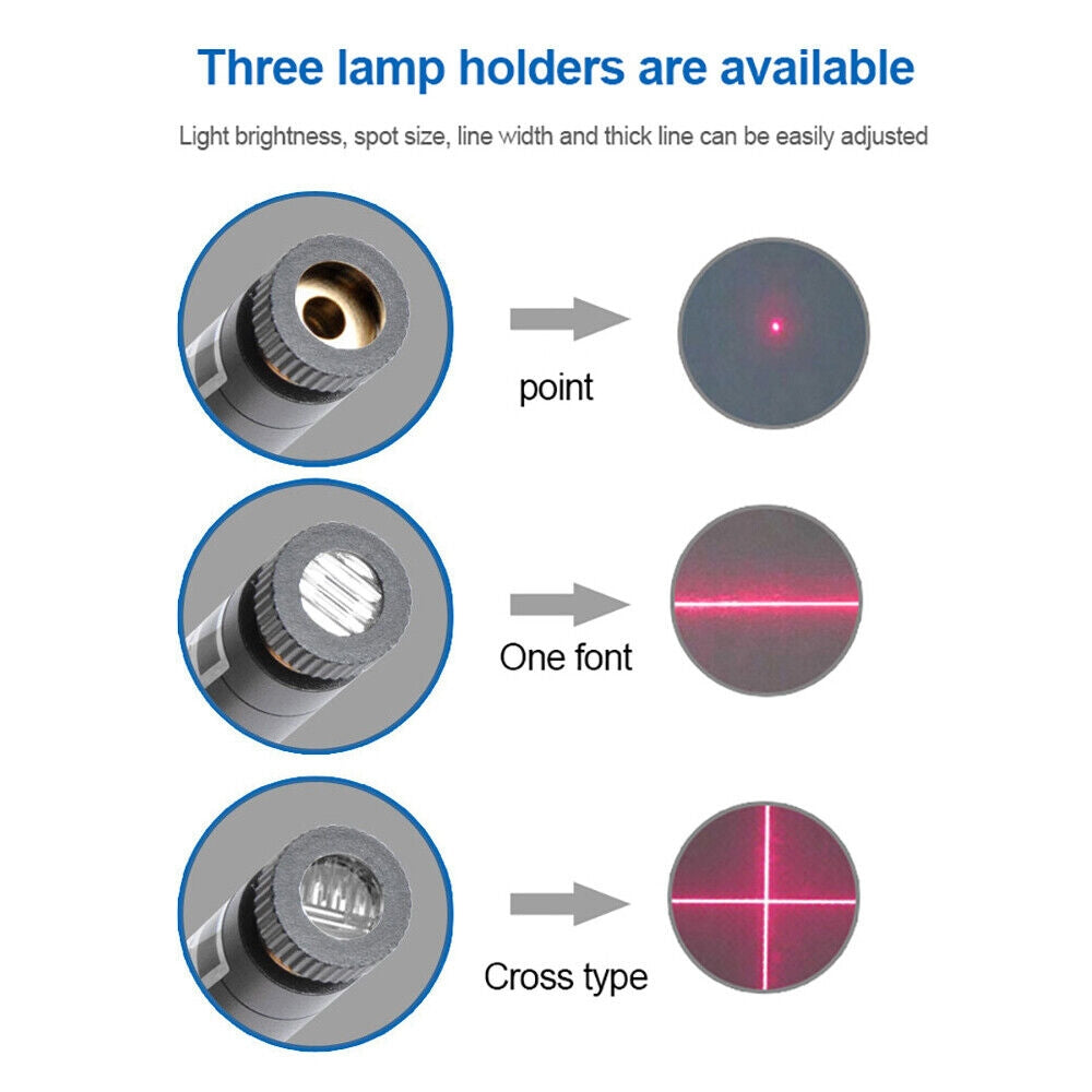 20mw-Line-Red-Light-Adjustable-Infrared-Laser-Positioning-LED-Work-Light-with-Holder(EU-Plug)