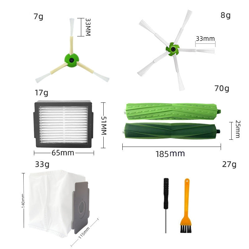 22pcs/set-For-iRobot-I7/J7/E5/E6/I3-Robot-Vacuum-Replacement-Accessories