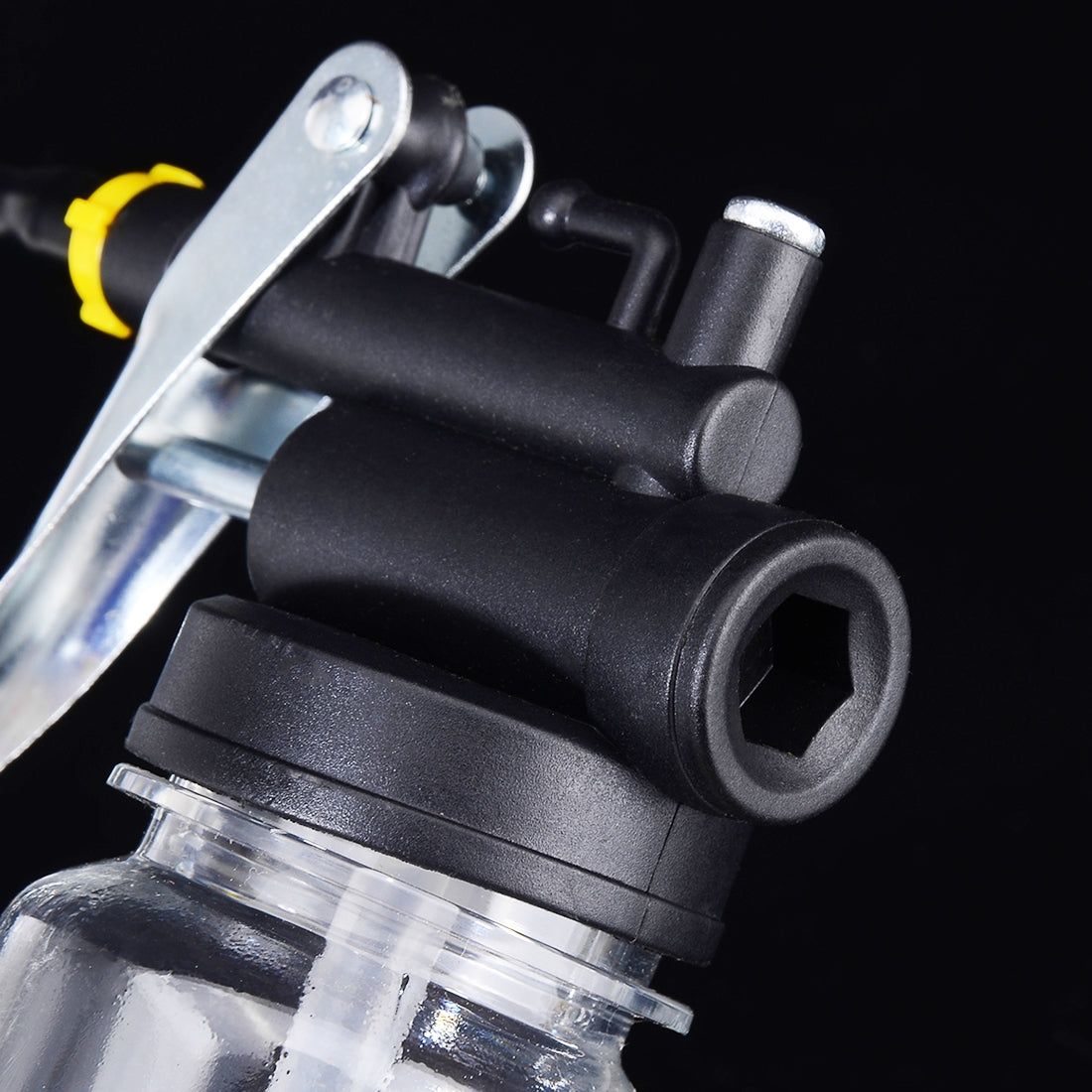 250cc-Transparent-High-Pressure-Pump-Oiler-Lubrication-Oil-Can-Plastic-Machine-Oiler-Grease-245mm-Length-flex-Gun(Long-mouth-hose)