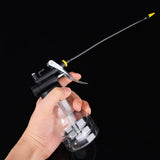 250cc-Transparent-High-Pressure-Pump-Oiler-Lubrication-Oil-Can-Plastic-Machine-Oiler-Grease-245mm-Length-flex-Gun(Long-mouth-hose)