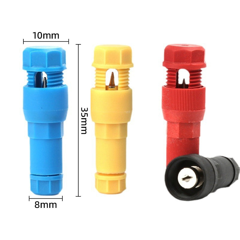 2pcs-/Pack-Stripping-free-Thimble-T-shaped-Connector-Downlight-Wiring-free-Connector(Black)