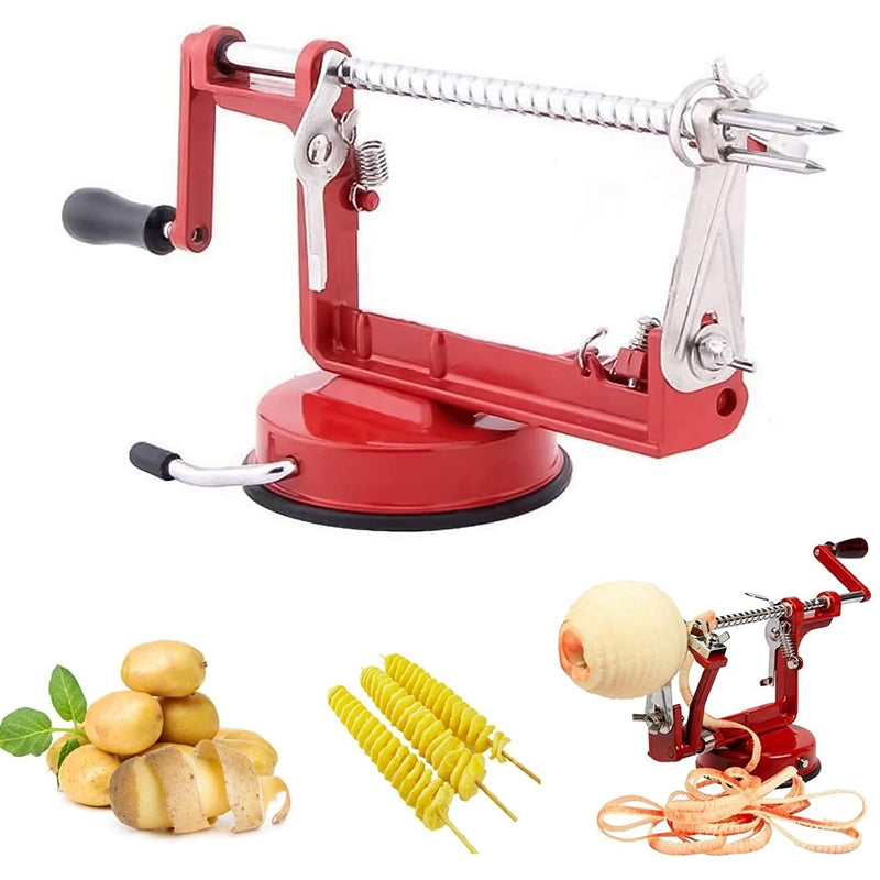 3-in-1-Multi-functional-Fruit-Peeling-Slicing-Stoning-Peeler-Machine(Red)