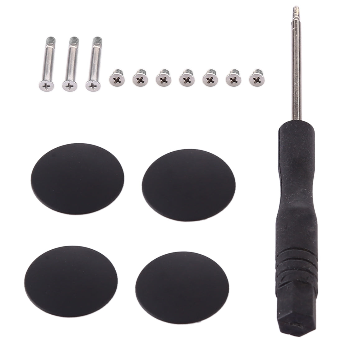3-in-1/Set-Bottom-Rubber-Cooling-Mat-+-Screws-+-Screwdriver-for-Macbook-Pro-A1278-A1286-A1297