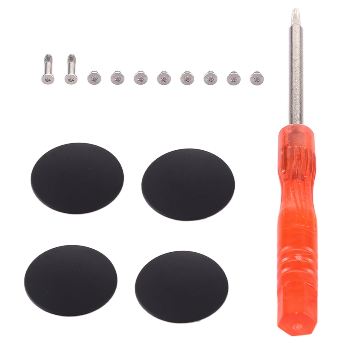 3-in-1/Set-Bottom-Rubber-Cooling-Mat-+-Screws-+-Screwdriver-for-Macbook-Air-11-inch-A1370-A1465-(2010-2018)