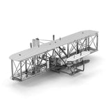 3-PCS-3D-Metal-Assembly-Model-DIY-Puzzle,-Style:-Wright-Brothers-Aircraft
