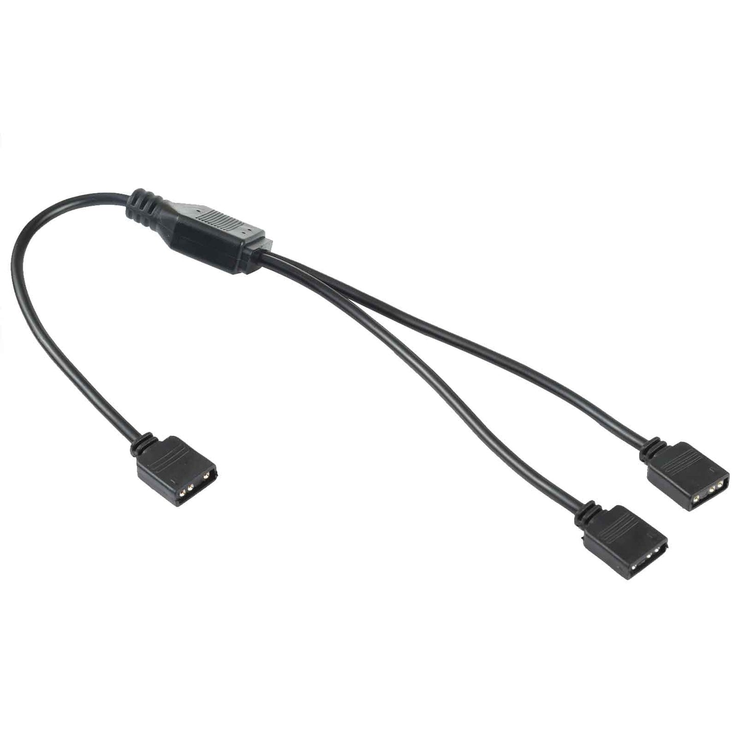 3-Pin-5V-1-to-2-Motherboard-AURA-RGB-PC-Cooling-Extension-Cable-for-Asus(Black)