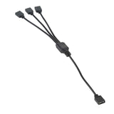 3-Pin-5V-1-to-3-Motherboard-AURA-RGB-PC-Cooling-Extension-Cable-for-Asus-(Black)
