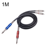 3051K63-Dual-RCA-Male-to-Dual-6.35mm-1/4-inch-Male-Mixer-Audio-Cable,-Length:1m