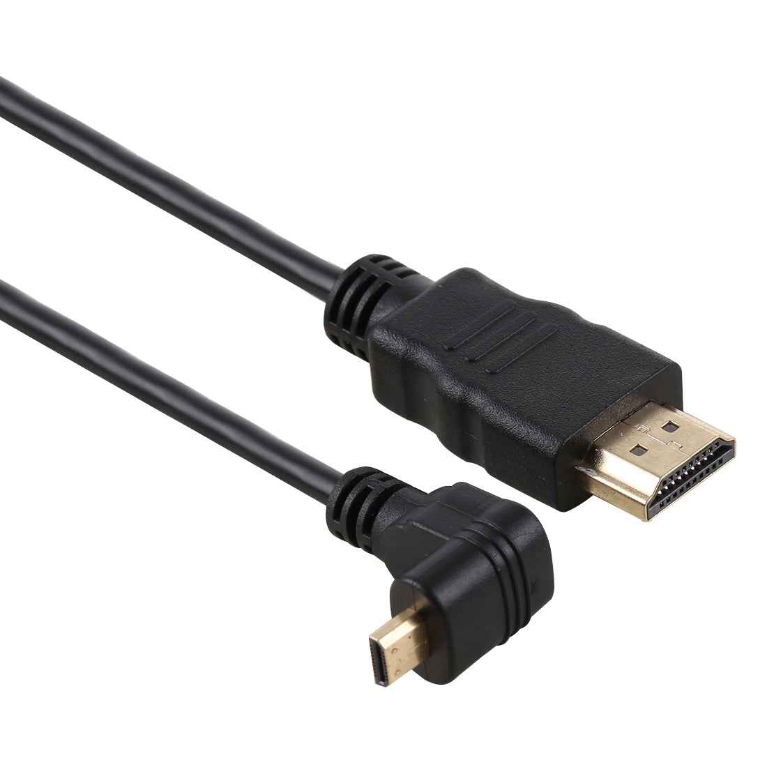 30cm-4K-HDMI-Male-to-Micro-HDMI-Reverse-Angled-Male-Gold-plated-Connector-Adapter-Cable