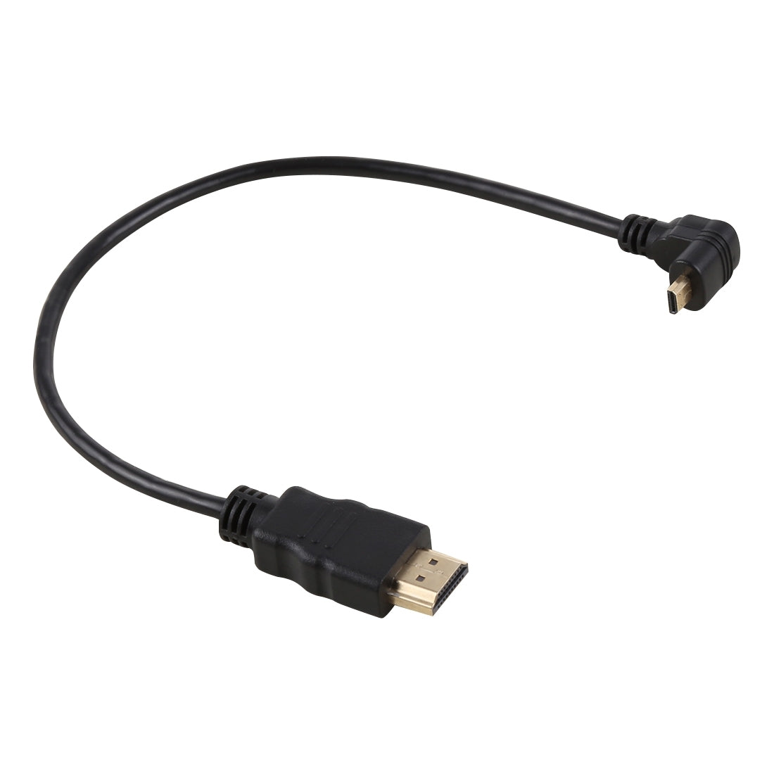 30cm-4K-HDMI-Male-to-Micro-HDMI-Reverse-Angled-Male-Gold-plated-Connector-Adapter-Cable