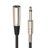 30cm XLR 3-Pin Male to 1/4 inch (6.35mm) XLR Female Plug Stereo Microphone Audio Cord Cable