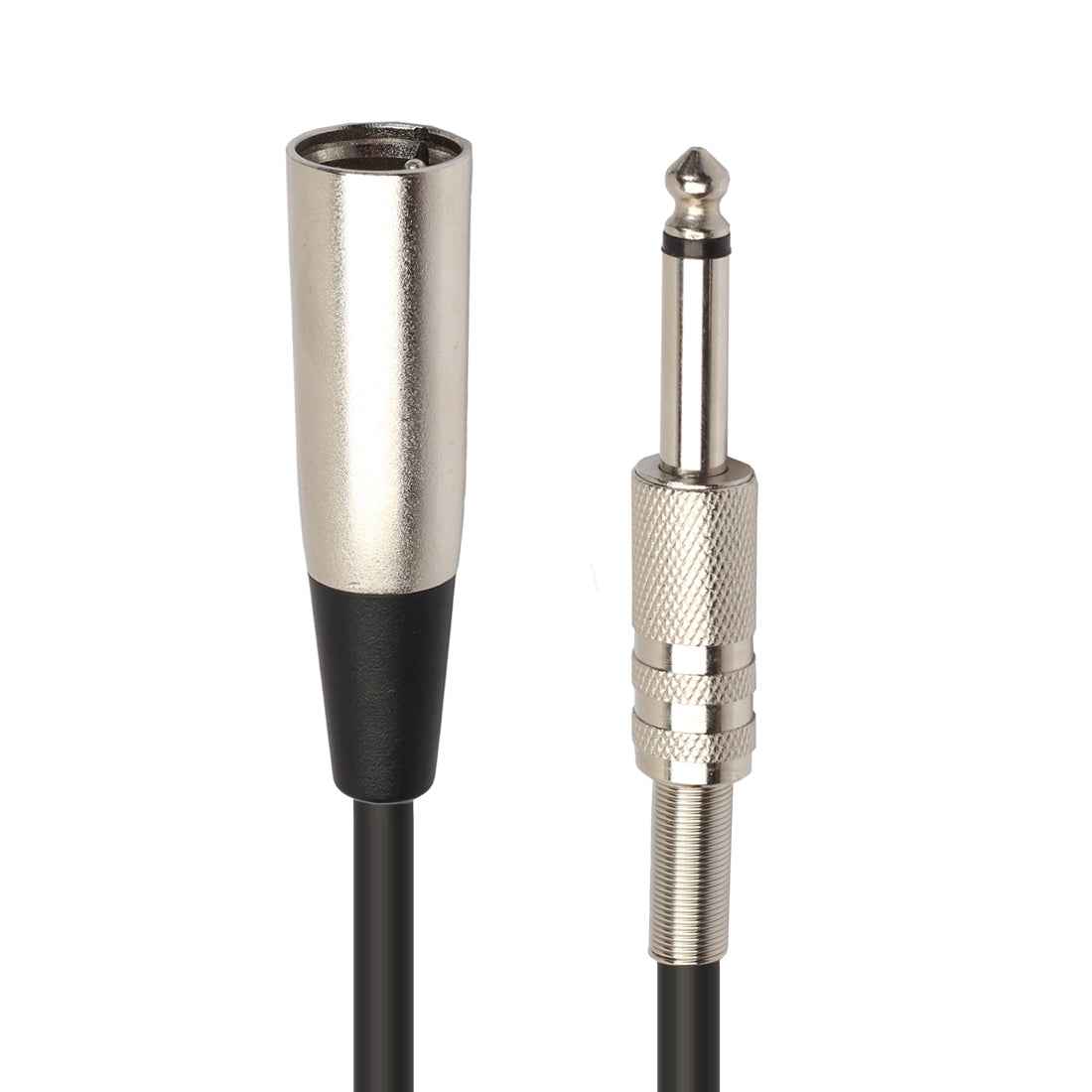 30cm XLR 3-Pin Male to 1/4 inch (6.35mm) XLR Female Plug Stereo Microphone Audio Cord Cable