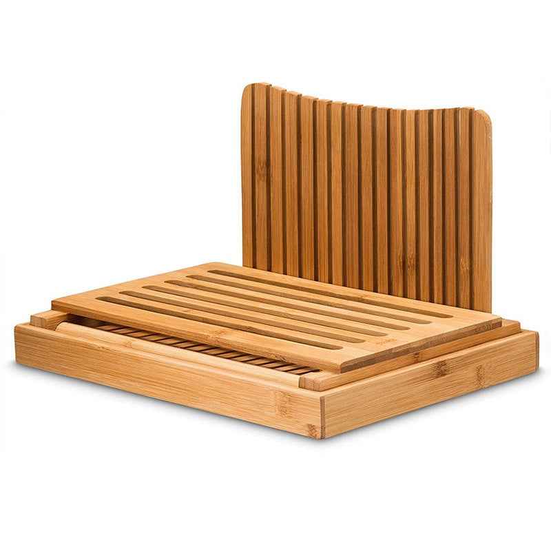 31.7x23.7x19cm Bamboo Household And Commercial Multi-Function Bread Cutting Plate Sliced Cutting Board Bread Slices Bread Plate