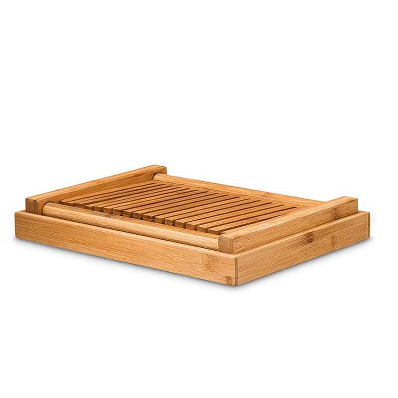 31.7x23.7x19cm Bamboo Household And Commercial Multi-Function Bread Cutting Plate Sliced Cutting Board Bread Slices Bread Plate