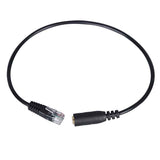 3.5mm-Jack-to-RJ9-PC-/-Mobile-Phones-Headset-to-Office-Phone-Adapter-Convertor-Cable,-Length:-32cm(Black)
