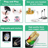 3.5mm-Jack-to-RJ9-PC-/-Mobile-Phones-Headset-to-Office-Phone-Adapter-Convertor-Cable,-Length:-32cm(Black)