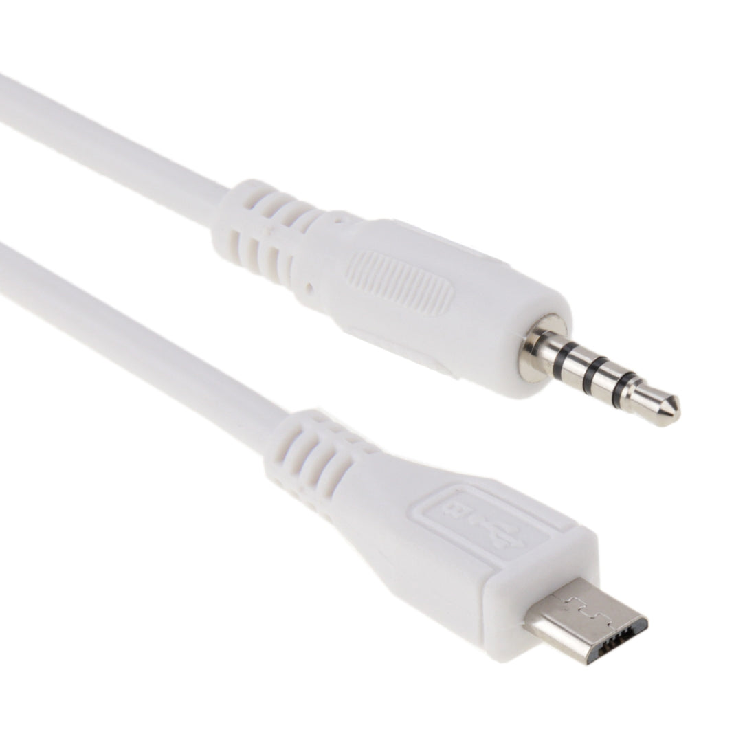 3.5mm-Male-to-Micro-USB-Male-Audio-AUX-Cable,-Length:-about-50cm