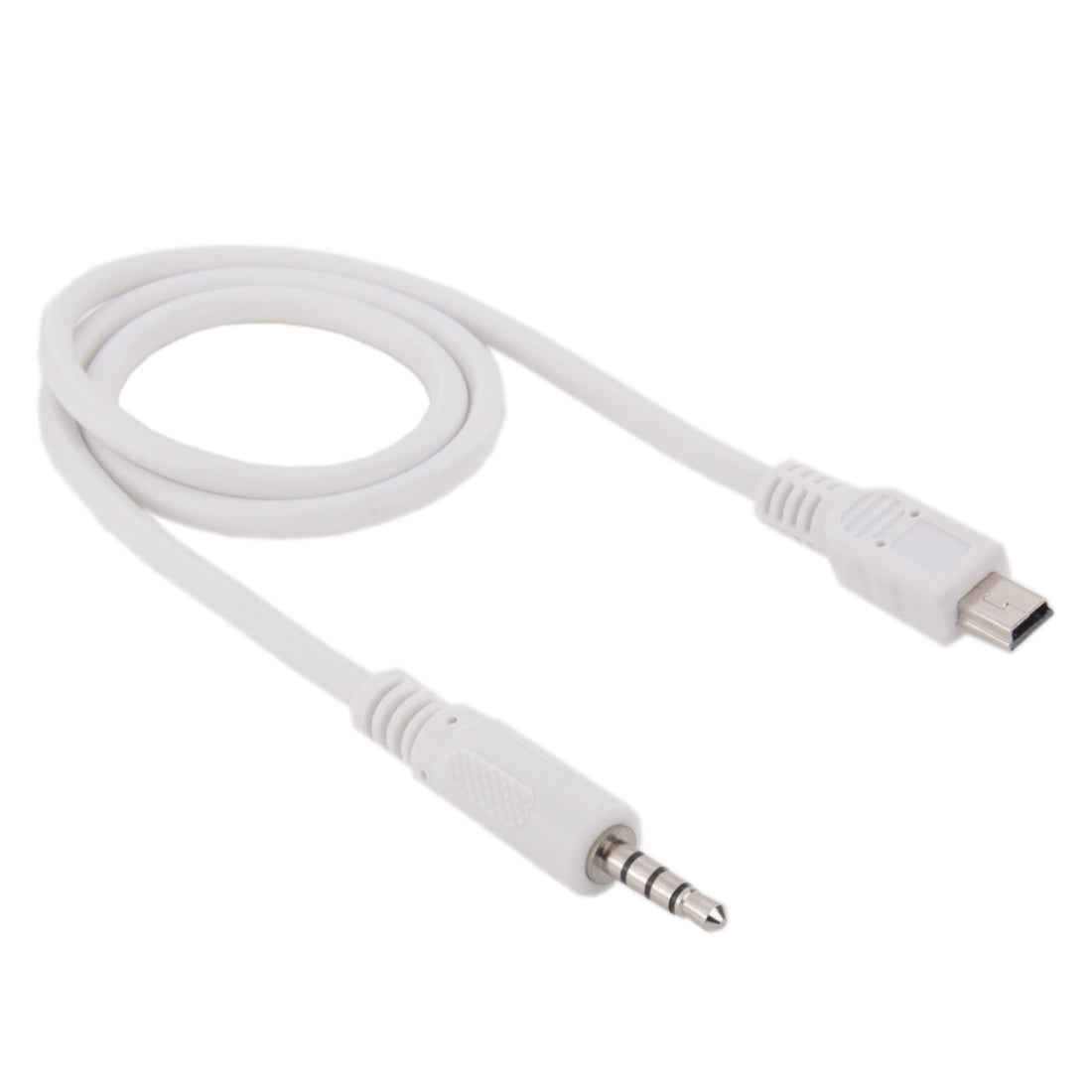 3.5mm-Male-to-Mini-USB-Male-Audio-AUX-Cable,-Length:-about-50cm