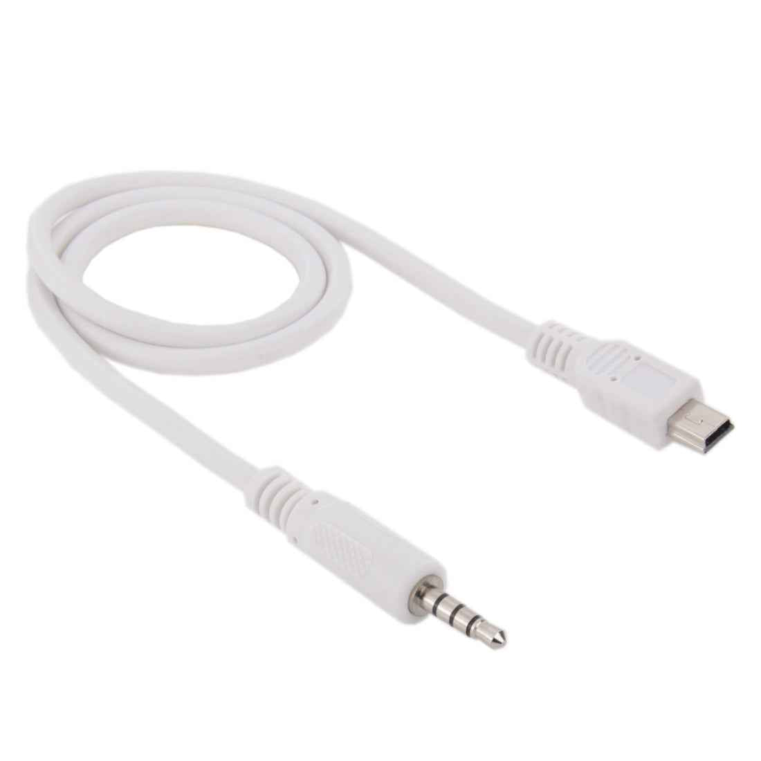 3.5mm-Male-to-Mini-USB-Male-Audio-AUX-Cable,-Length:-about-50cm